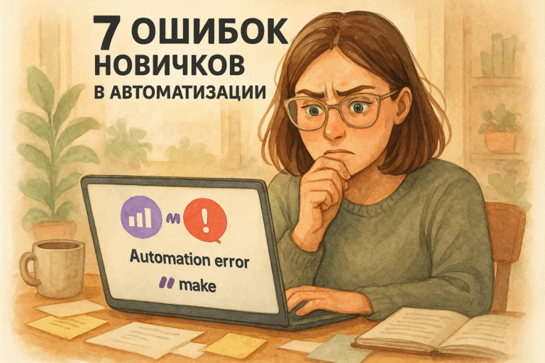    7 ошибок новичков в Make, которые стоят вам времени и сил Оксана Солдатова