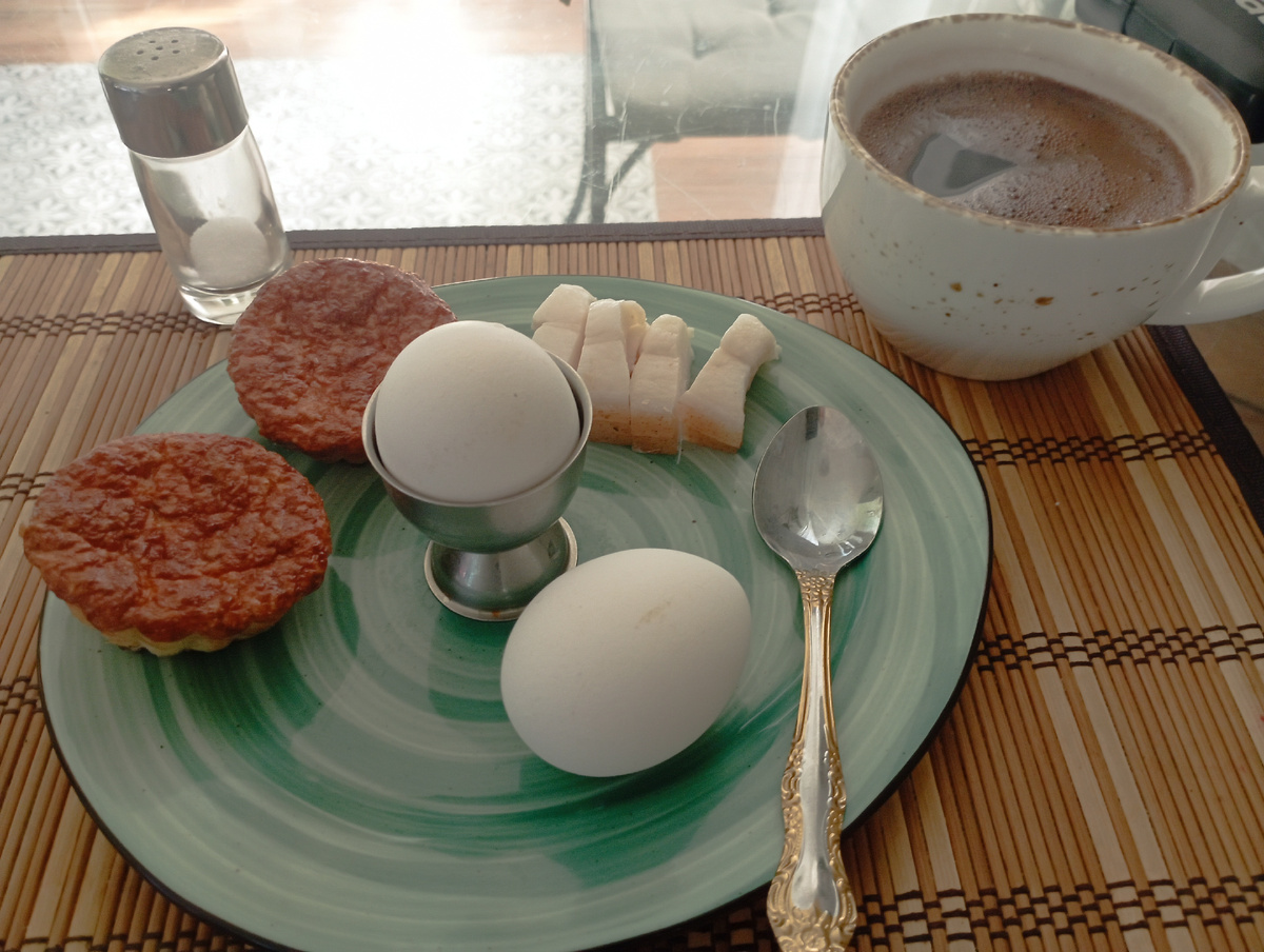 Мой безуглеводный завтрак. 