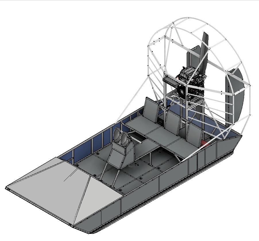 Аэролодка Нерпа 443 комплектация Премиум