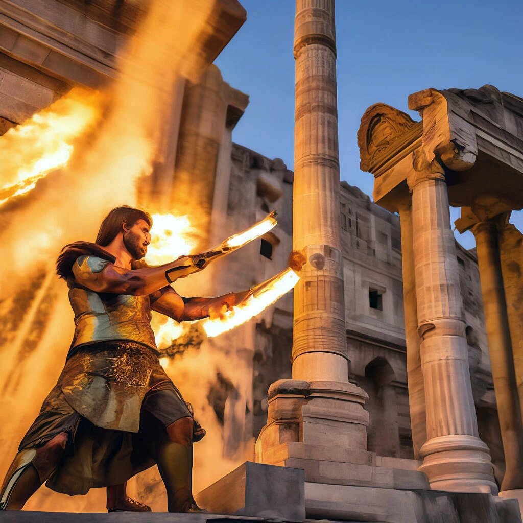 Герострат поджигает храм