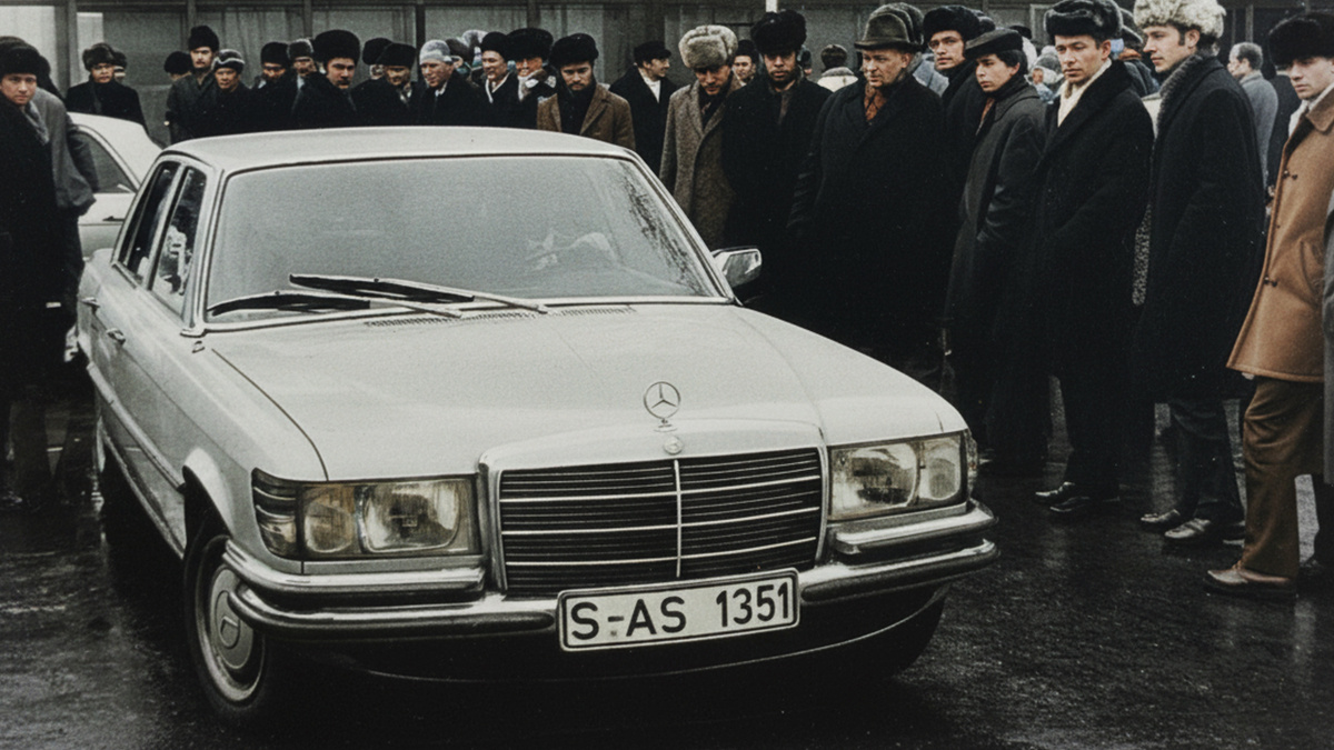 Мерседес-Бенц W116 в Сокольниках