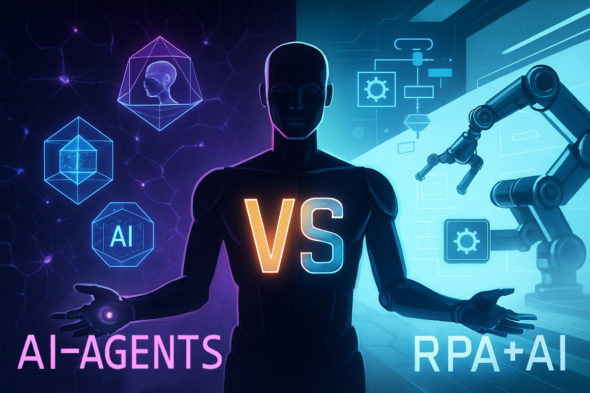 Сравнение ИИ агентов с RPA роботами с ИИ