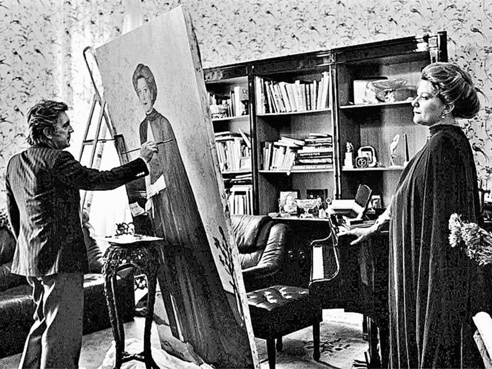 Во время работы: Илья Глазунов и Елена Образцова. Фото из семейного архива Глазуновых