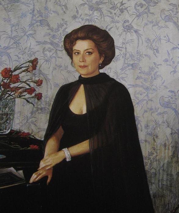 Портрет Елены Образцовой работы Ильи Глазунова