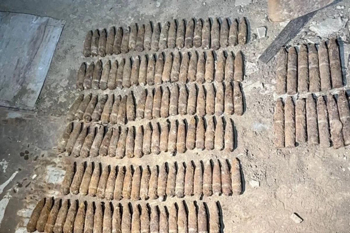    Житель Кубани рыл яму под септик и наткнулся на артиллерийский склад