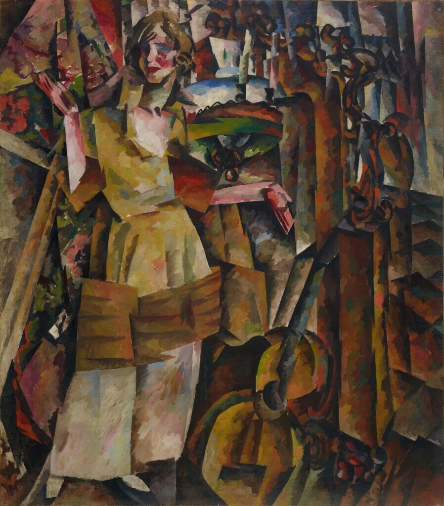 А. Лентулов. "Портрет актрисы А.С.Хохловой". 1919 г.