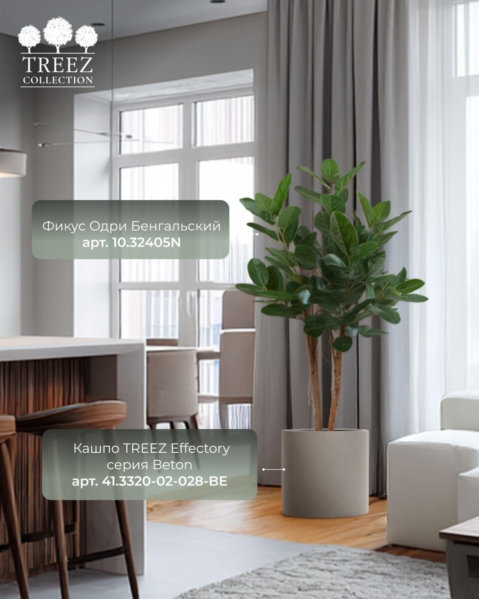 Кашпо и растения TREEZ Collection