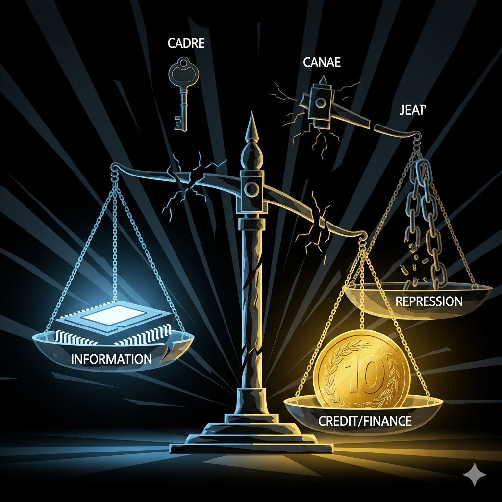 Иллюстрация "Четыре механизма власти" создана сетью Джемини