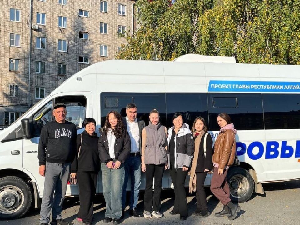    Автопоезд "Здоровье" в Республике Алтай. Источник: t.me/turchak_andrey