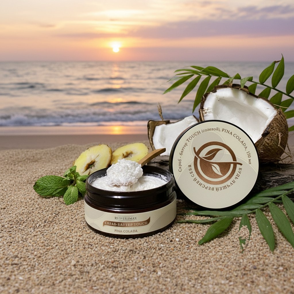 скраб-баттер для тела Pina-colada от RUSVERAMAX