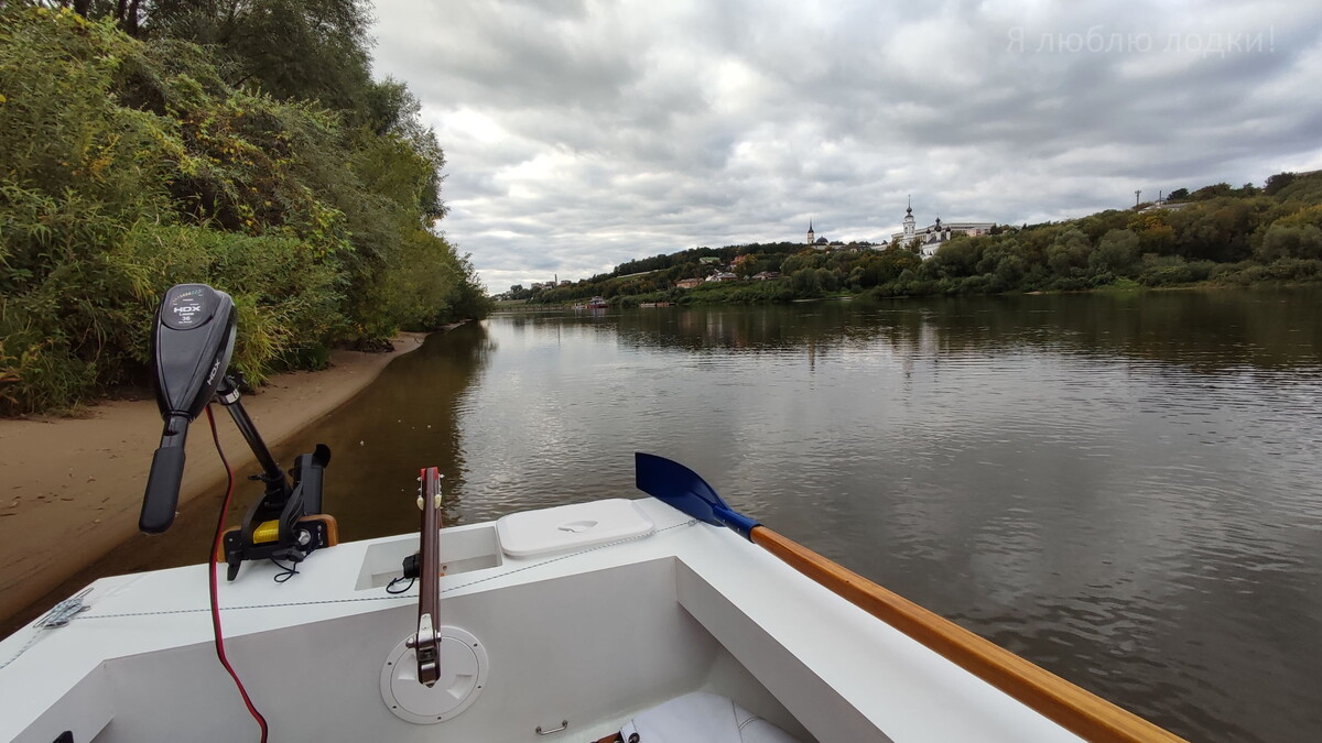На заднем плане Калуга. С этого ракурса она выглядит как 150 лет назад
