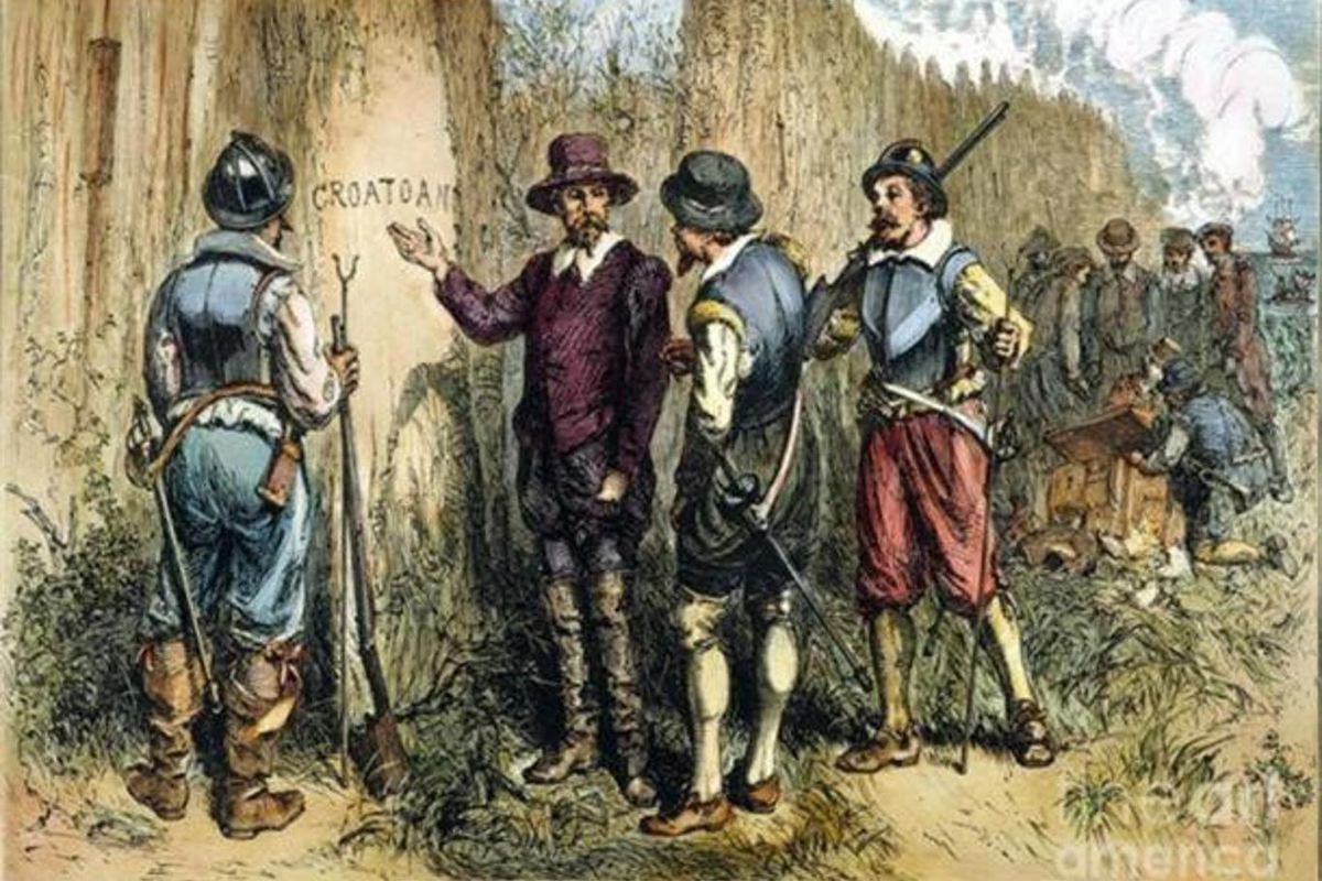 Английская колония на одноимённом острове, основанная на средства сэра Уолтера Рэли при королеве Елизавете I в целях создания первого постоянного английского поселения в Северной Америке. Источник: gazeta.ru