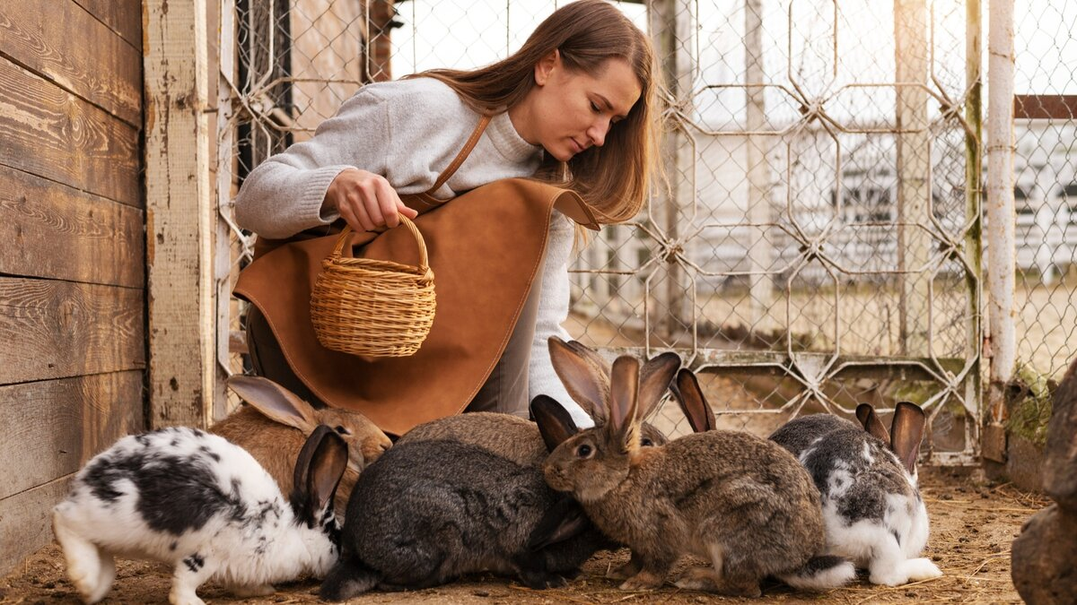 Кролики на ферме