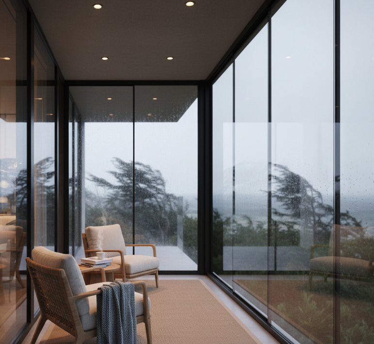 Панорамное остекление террасы