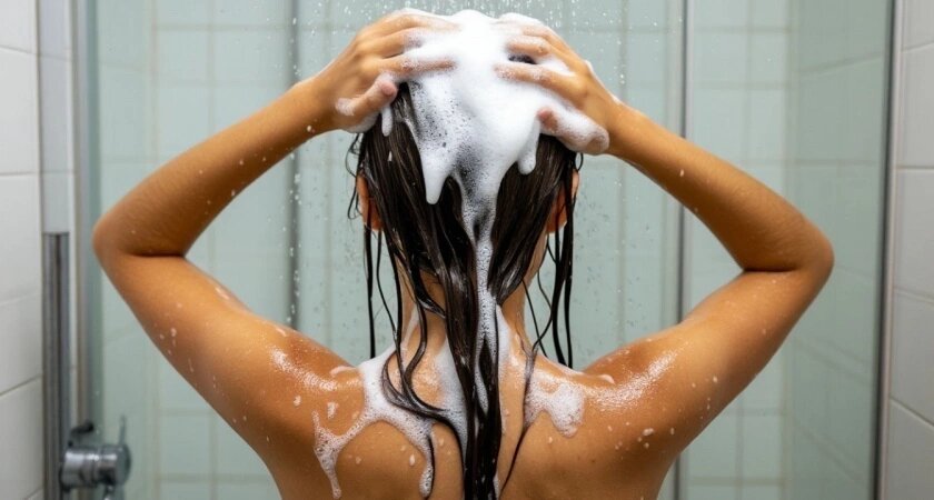    Вмешайте 1 таблетку в шампунь: корни волос чистые по 5 дней – даже под шапкой