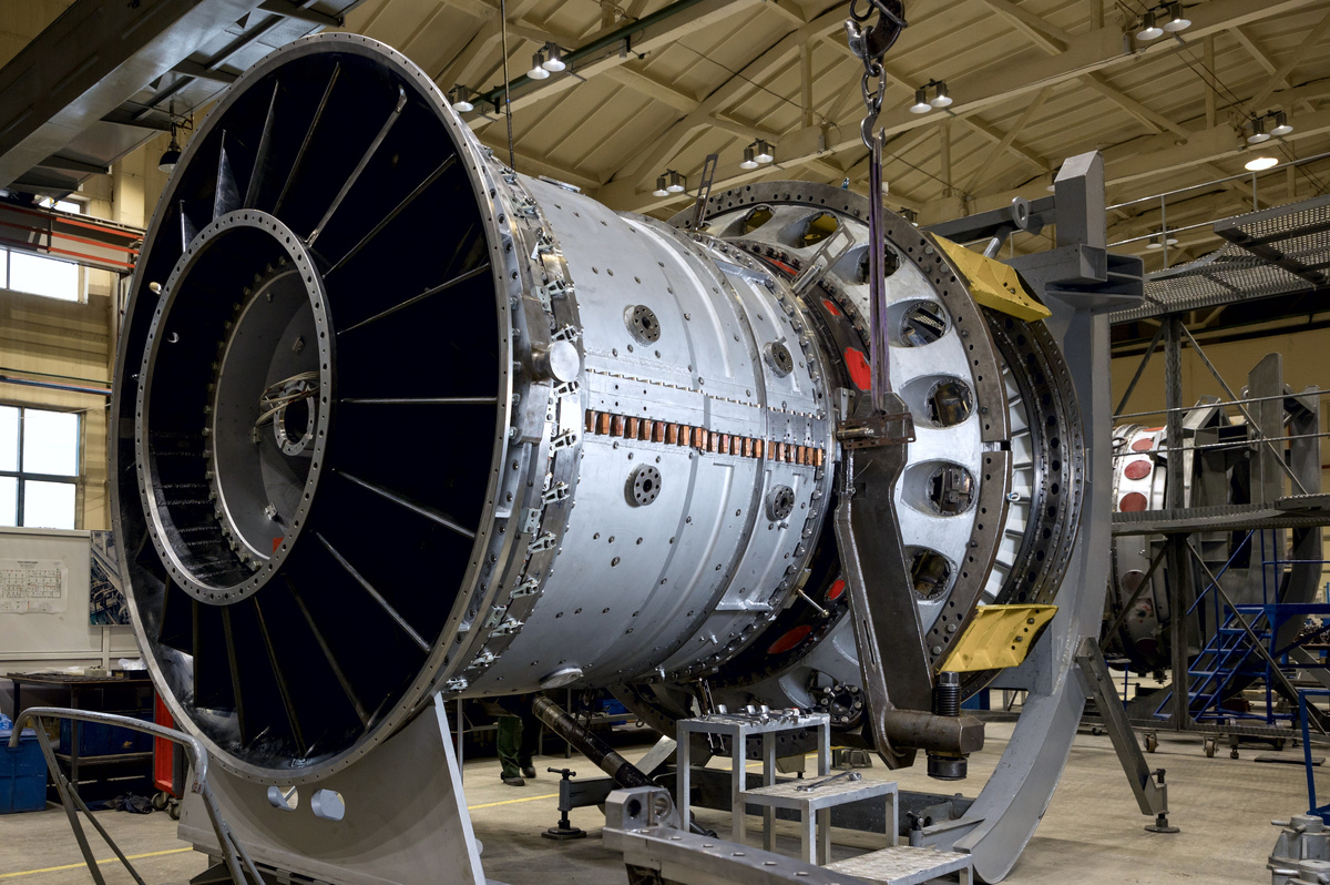 ГТД-110М в сборочном цехе рыбинского предприятия ОДК-Сатурн © ОДК
