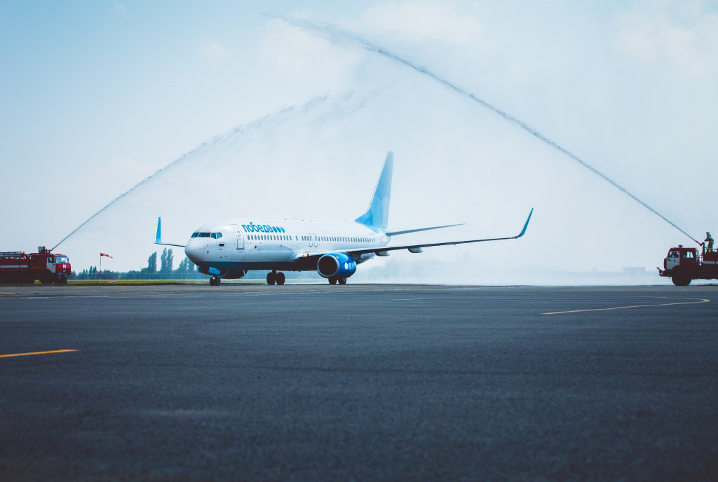 Первый рейс . Источник фото https://vk.com/krr.aero