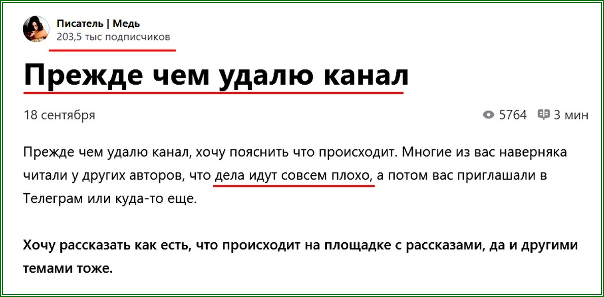 Анна Медь, Дзен, что случилось