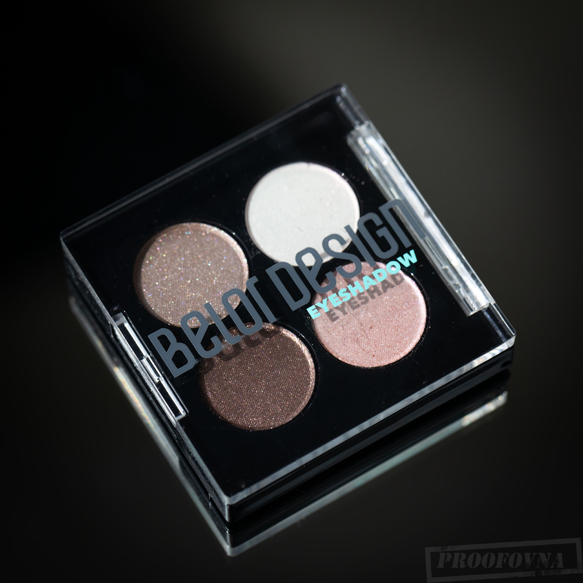 Тени для век четырёхцветные Belor Design