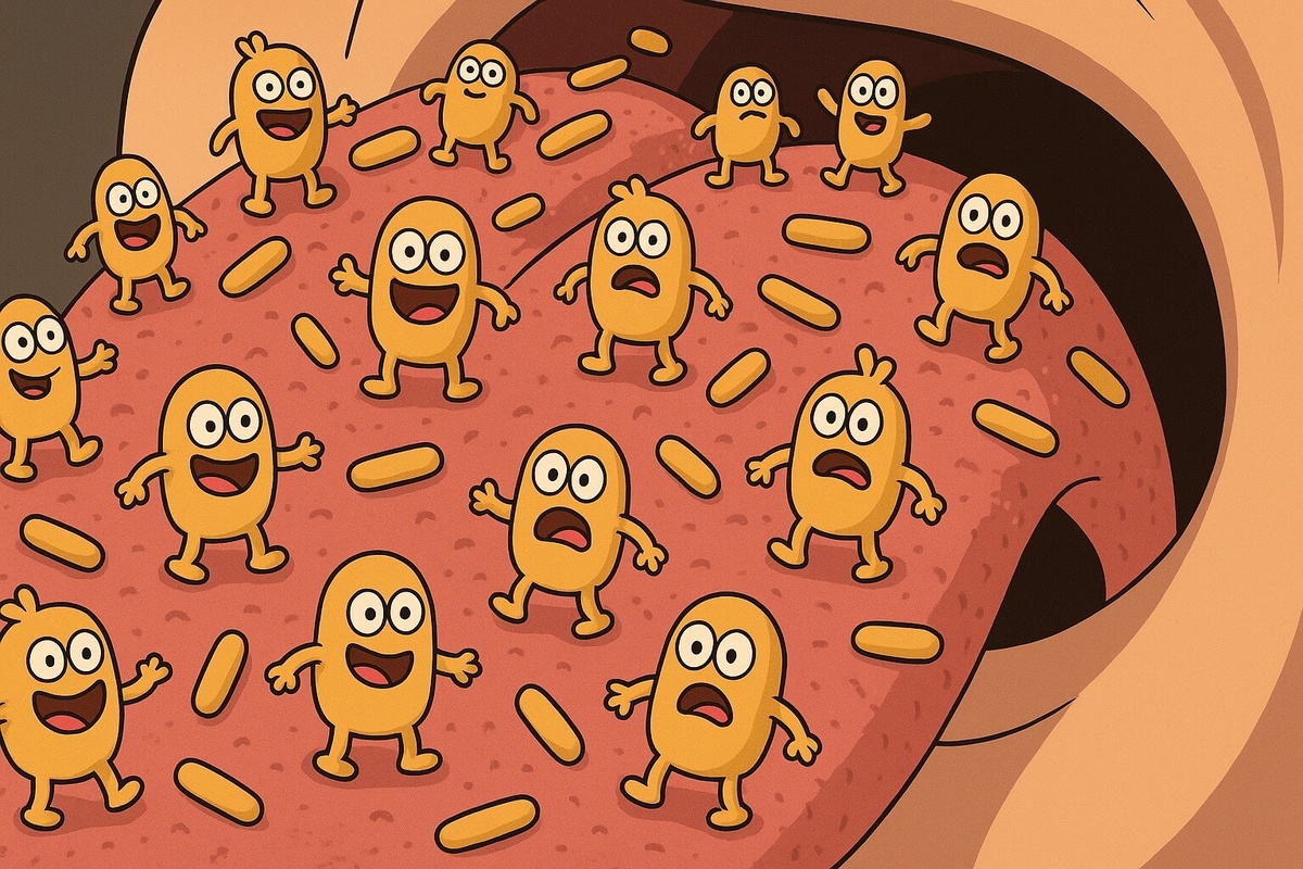    После чистки зубов, на языке все равно остаются бактерии, и от них тоже нужно избавляться