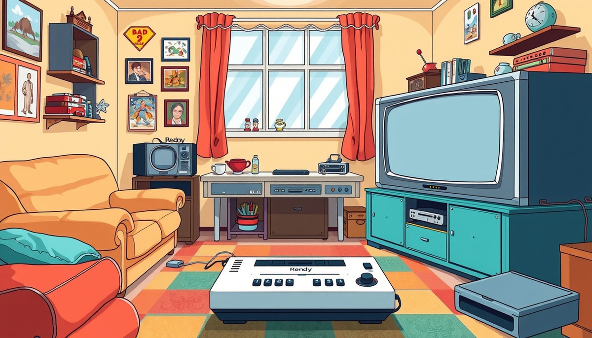    Игровая приставка Dendy в интерьере 90-х