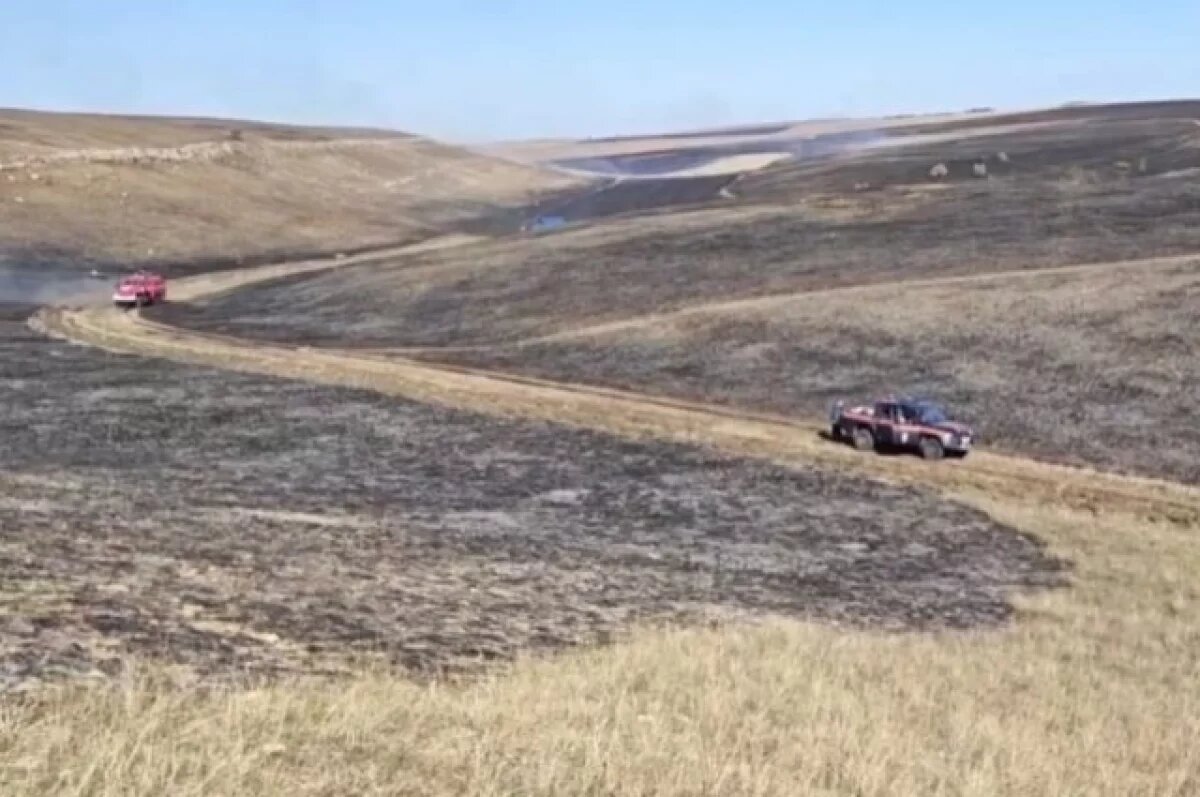    Между селами Ключи и Веселое под Симферополем потушили пожар на 50 га