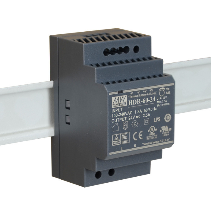 Блок питания MeanWell HDR-60-24