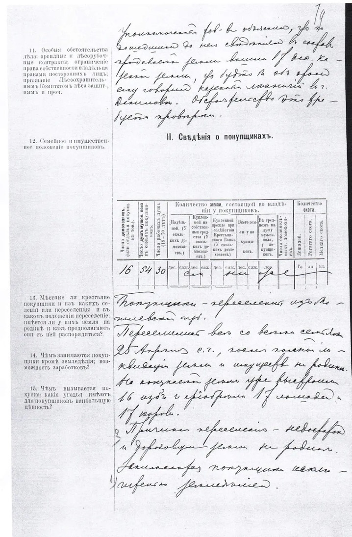 "Разбирательство Лесоохранительного комитета Ярославской губернии, по вопросу покупки и освоения земель близ города Данилов переселенцами из Могилевской губернии".