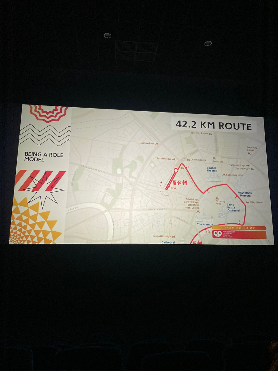 Маршрут марафона на 42 км