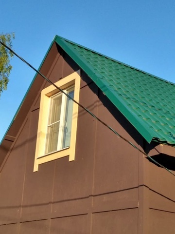 Крыша, выкрашенная резиновой краской SuperDecor