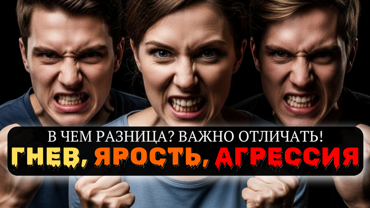 Гнев, ярость, агрессия - в чем разница? | Психокалипсис