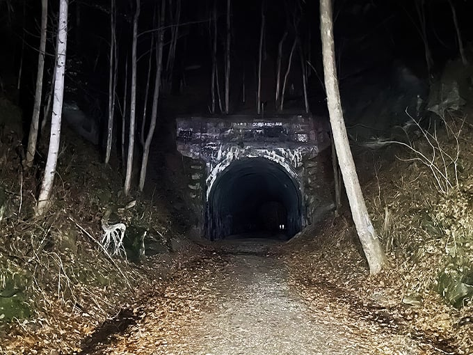 Вход в тоннель-призрак. Местные обходят его стороной, утверждая, что внутри происходят сбои реальности. Источник: imgur.com