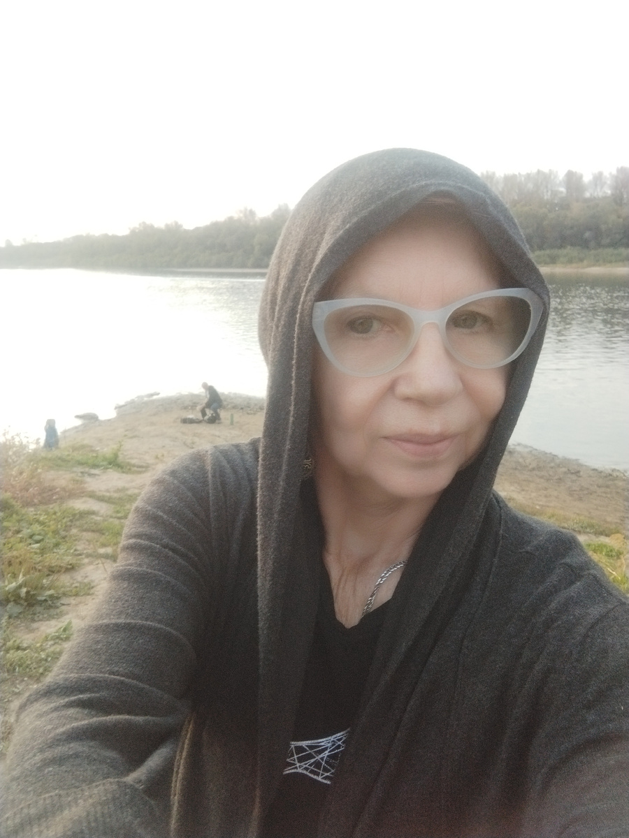 Автор на "стрелке", в том самом месте, где река Уфа впадает в реку Белая.