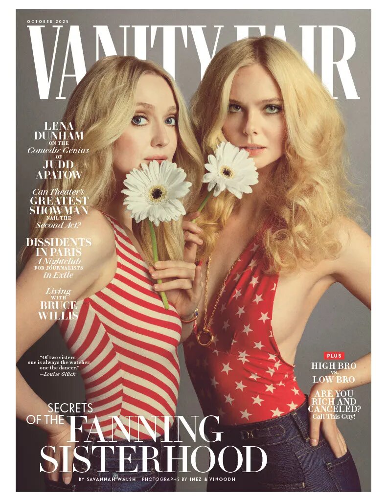 Дакота и Эль Фаннинг на обложке журнала Vanity Fair