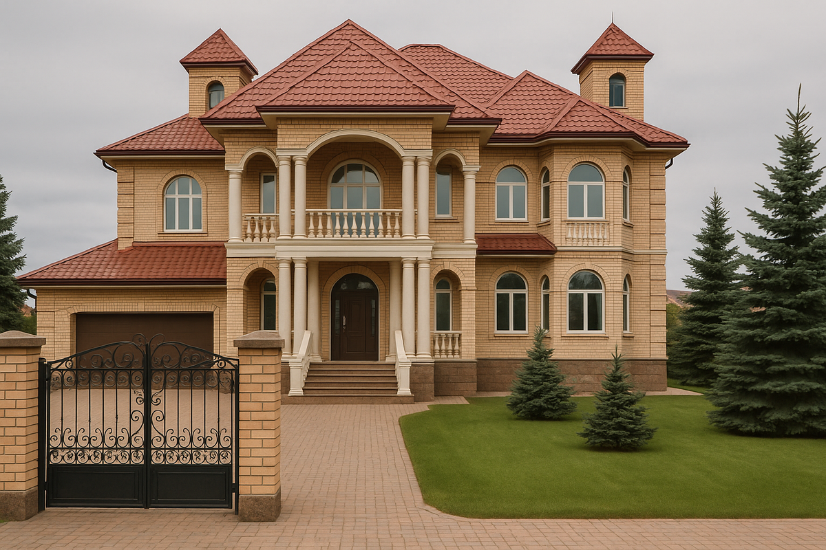 Мода на дома 1990х годов.