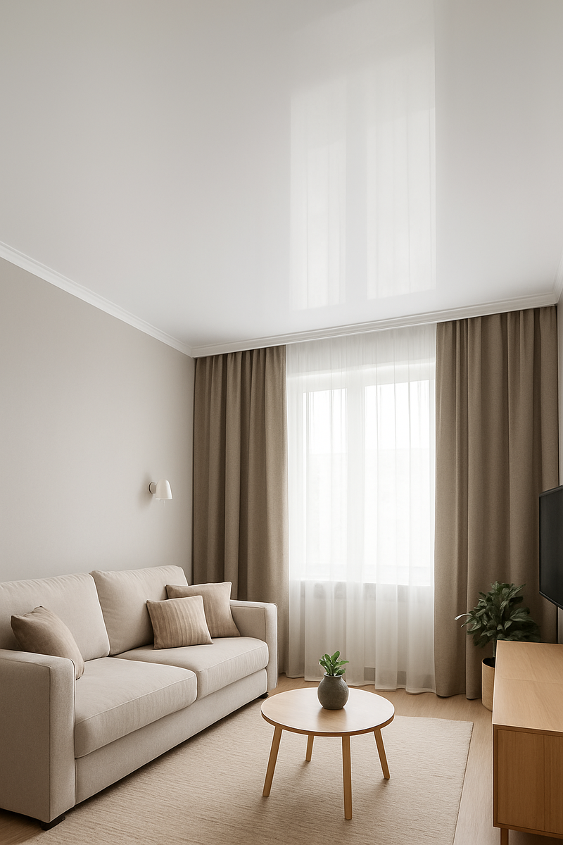 Комната с натяжным потолком