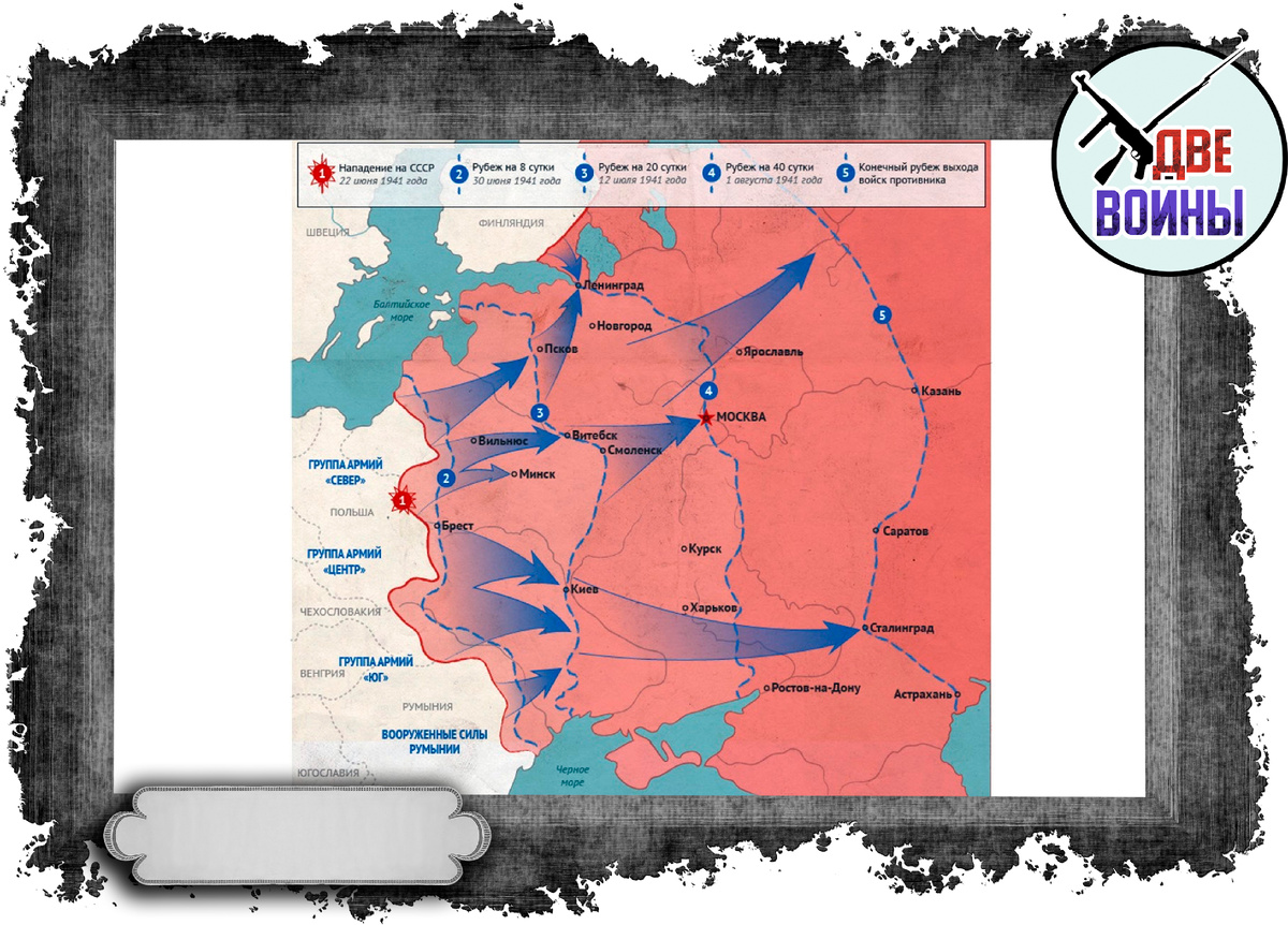 План "Барбаросса" со всеми сроками, очень любопытно, посмотрите. Фото в свободном доступе.