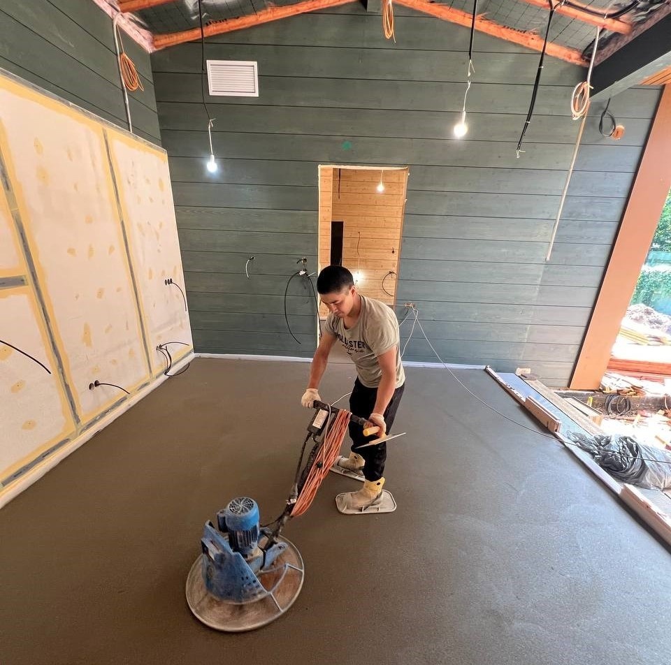 Устройство полусухой стяжки пола