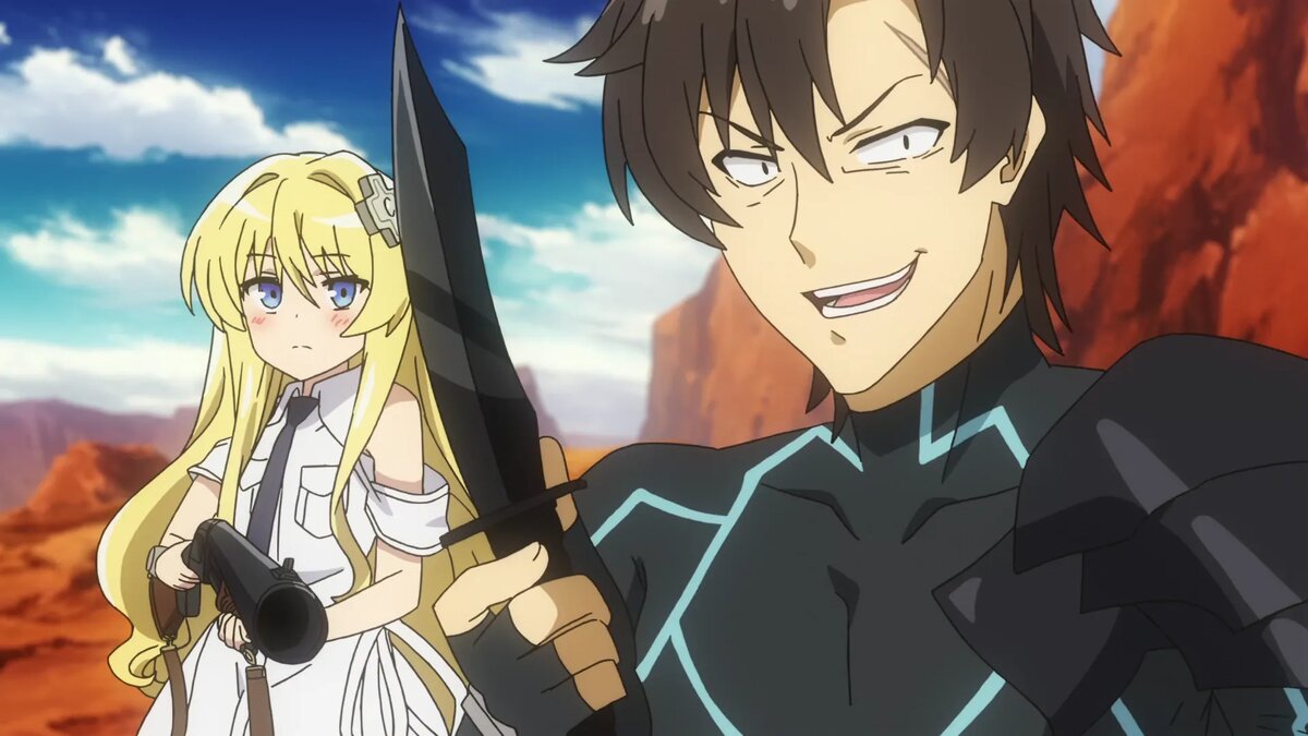 Кадр из аниме «Комбатанты будут высланы!»   📷