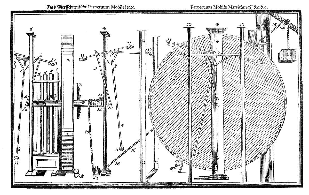 Проект вечного двигателя Орфиреуса Бесслера 
