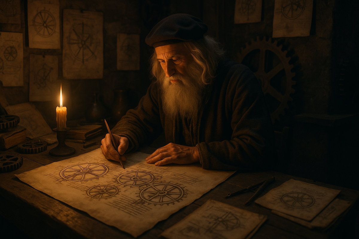 Леонардо да Винчи за работой / WOH [Вьюновы об истории]