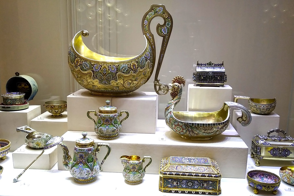 Посуда из музея Фаберже. Фото автора