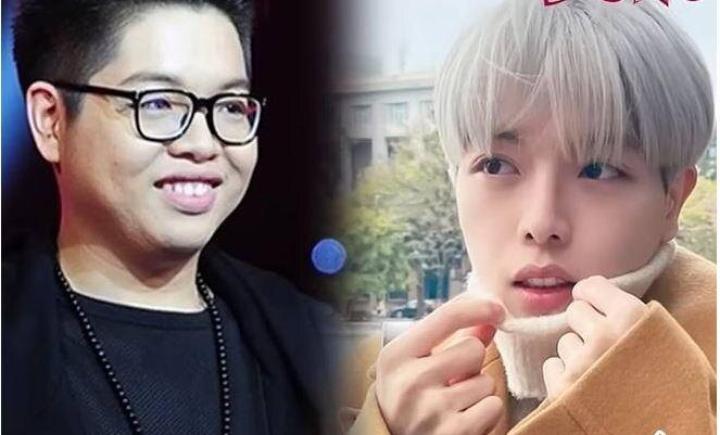 На фото: вьетнамский певец Дык Фук со своим близким другом