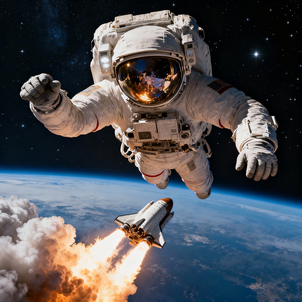 Космический аппарат летит к Марсу