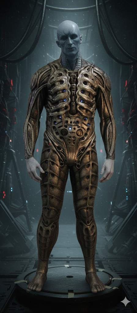 Пример вида инженера в космическом корабле