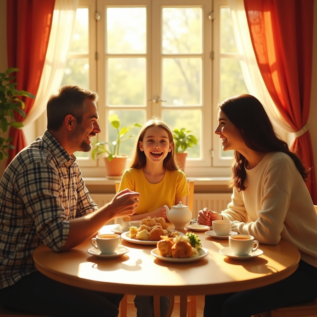 Самые красивые и румяные пирожки Лида положила на лучшую тарелку и подала семье за завтраком.