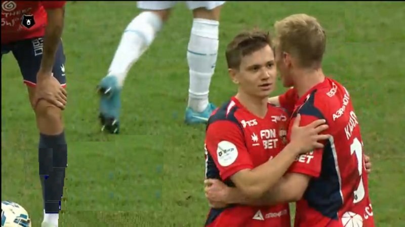     Скриншот с трансляции «МАТЧ ТВ»