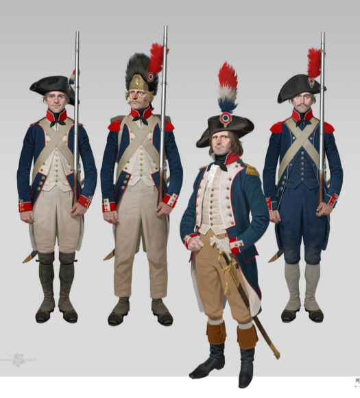 ФРАНЦУЗСКАЯ ПЕХОТА В СЕВЕРНОЙ ИТАЛИИ (КОНЕЦ 18 ВЕКА)