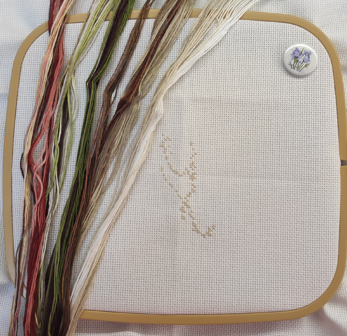 Вот так скромно выглядят 104 крестика. Но главное, что начало положено! 