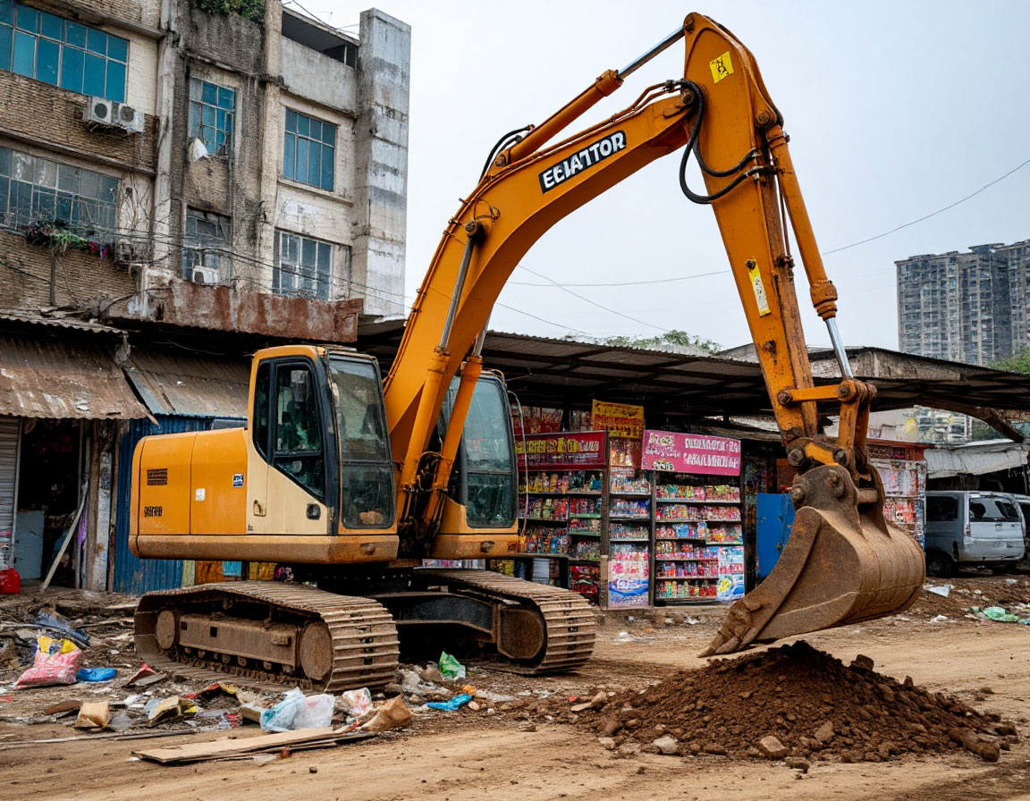 Снос торговых палаток и павильонов в Подмосковном Красногорске